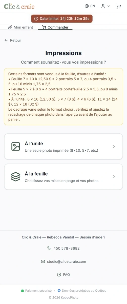 Les deux façons d'imprimer — étape 10 du guide, sur téléphone