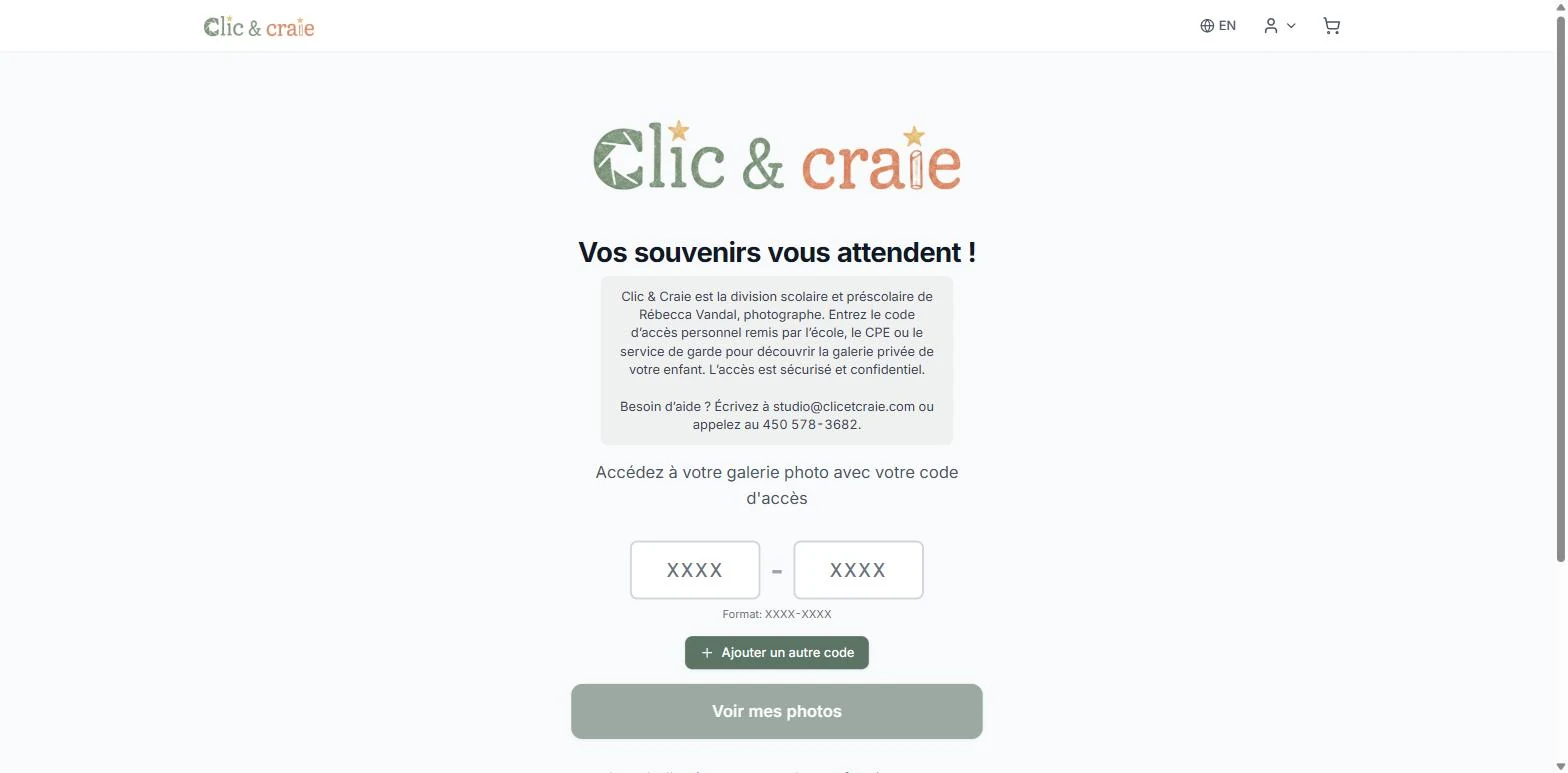 L'accueil de la boutique — étape 1 du guide