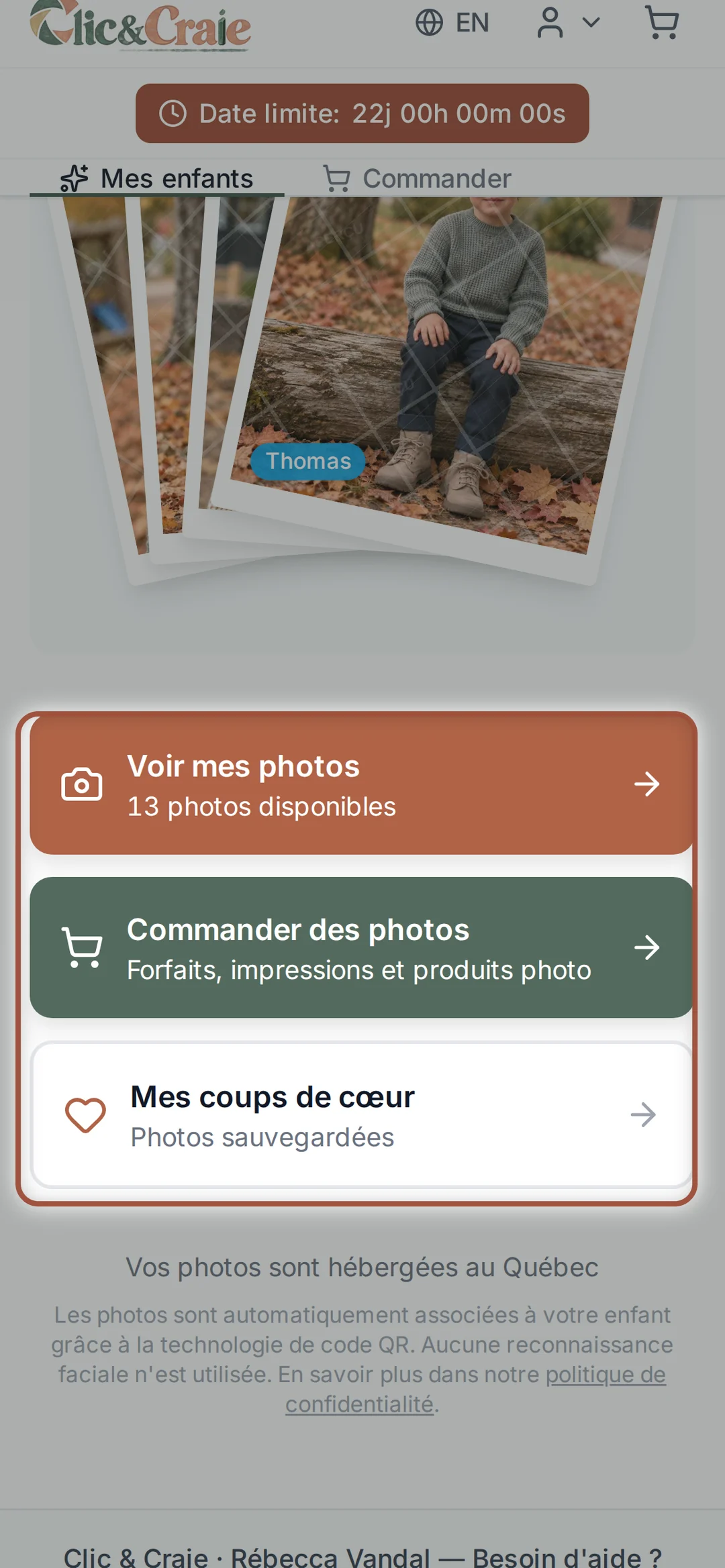 Les trois chemins de la galerie — étape 6, sur téléphone