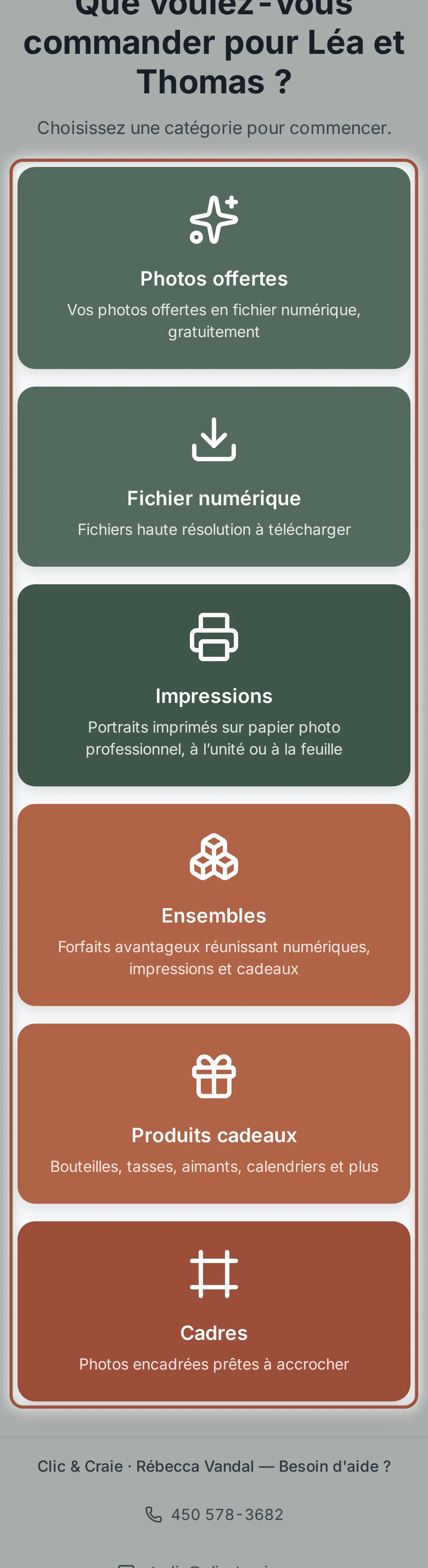 Les six portes de la boutique — étape 9, sur téléphone