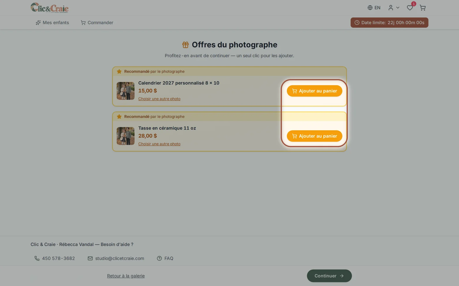 Les suggestions du photographe — étape 24