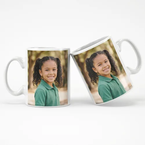 Tasse en céramique de 11 oz personnalisée avec une photo scolaire
